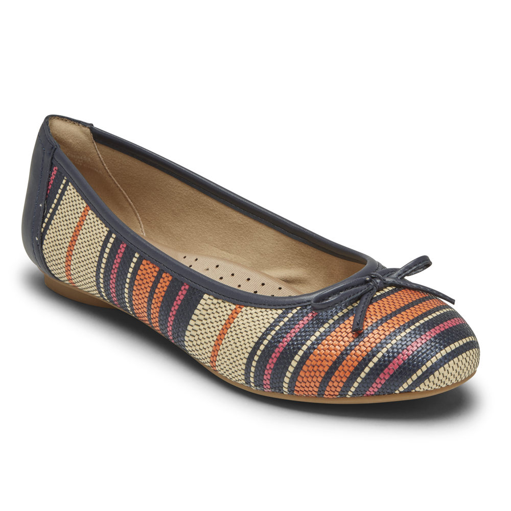 Rockport Singapore Womens Flats - Reagan Bow Multicolor - RV1694587